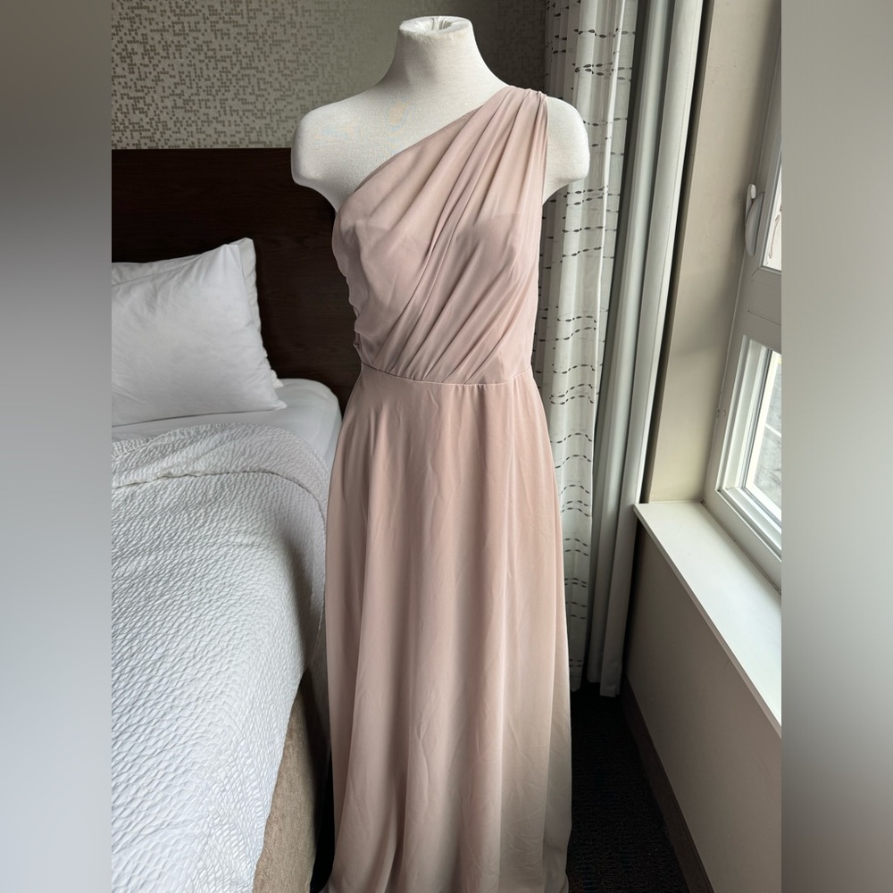 Birdy Grey- The Kira dress in Taupe size small.